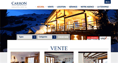 Desktop Screenshot of carron-immobilier.ch