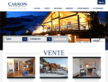 Tablet Screenshot of carron-immobilier.ch